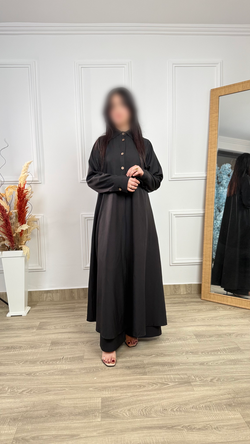 Ensemble chemise longue coupe cloche & pantalon Charlie ref02