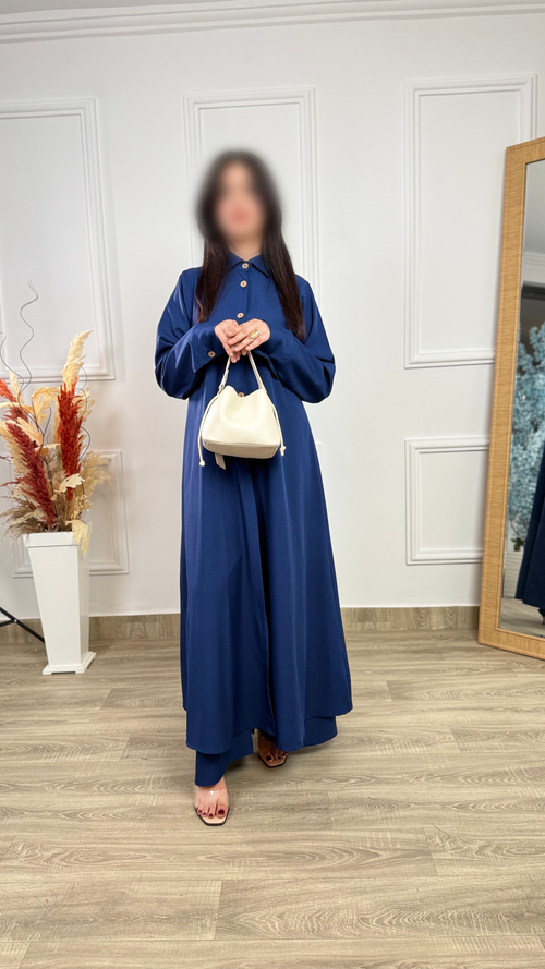 Ensemble chemise longue coupe cloche & pantalon Charlie ref02