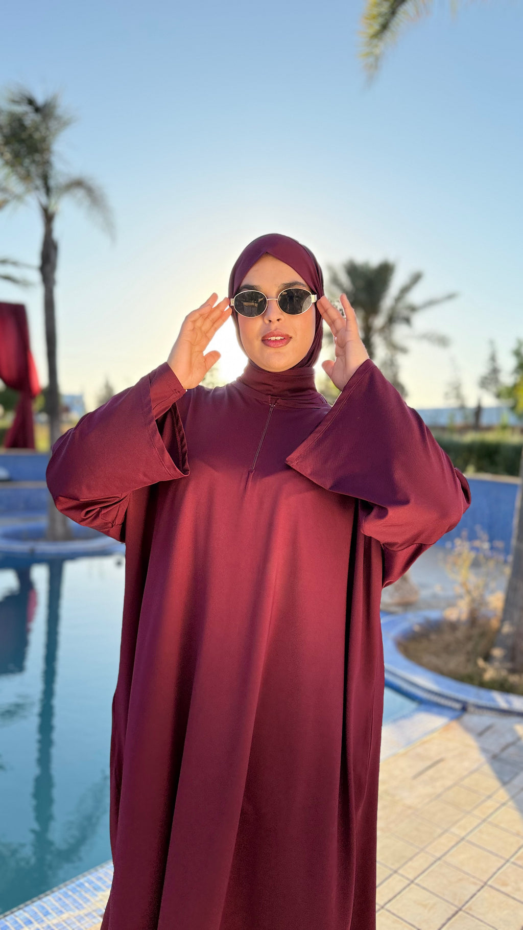 tc02 بوركيني بستة قطع (طبقية + جوارب + بوشيط بالمجان)