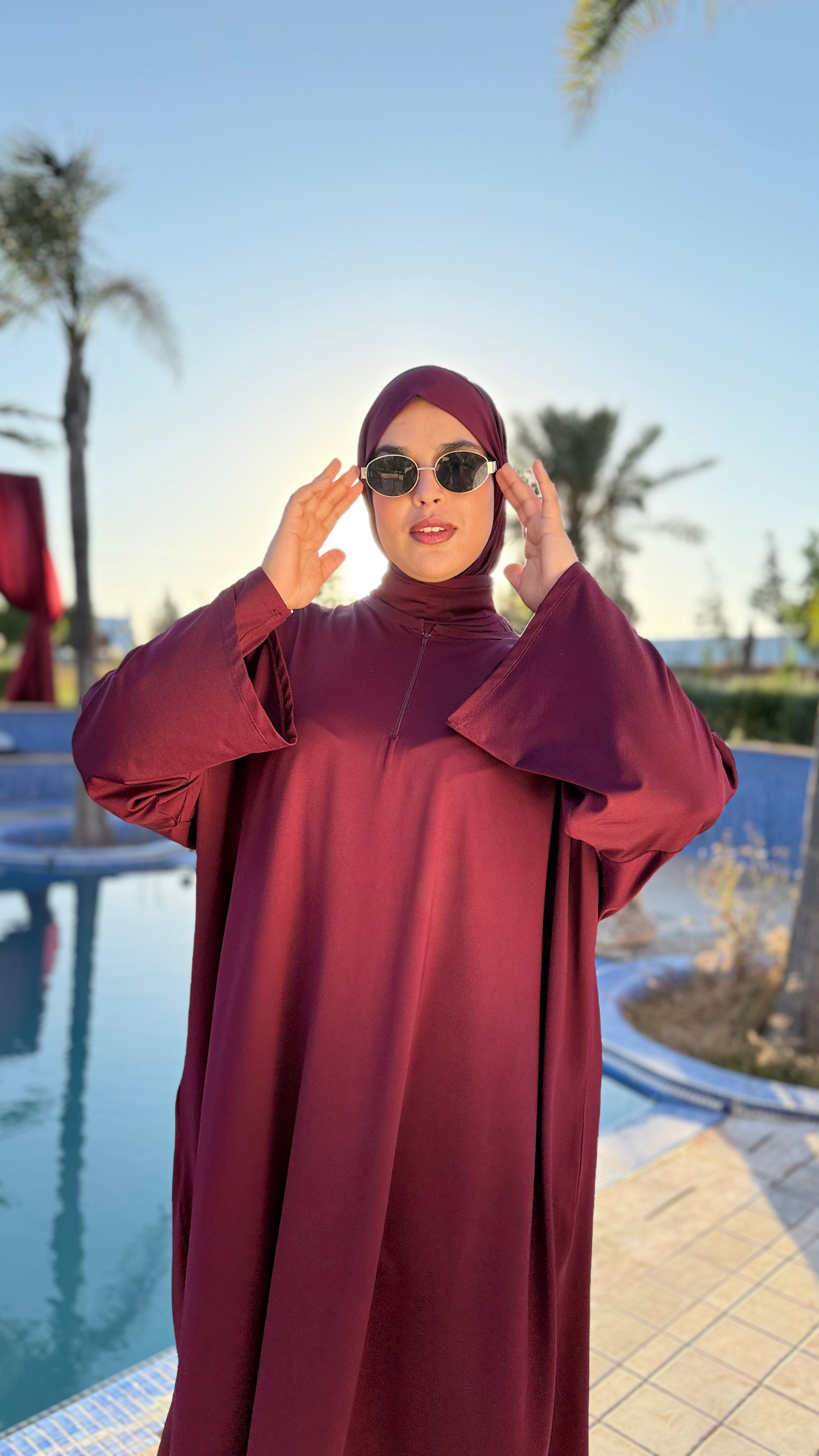 tc02 بوركيني بستة قطع (طبقية + جوارب + بوشيط بالمجان)